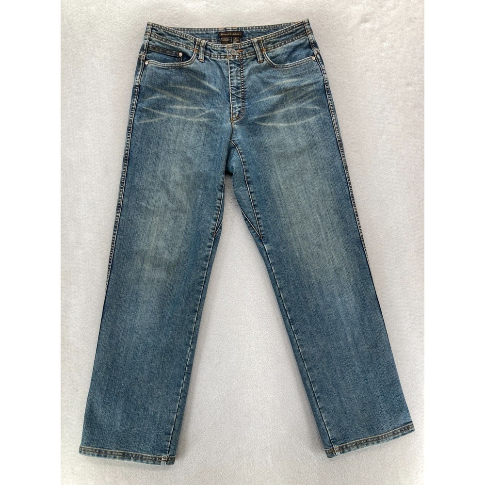 Royal Robbins Jeans Mens 34x32 Relaxed Straight Leg Blue Denim Hong Kong Vintage
